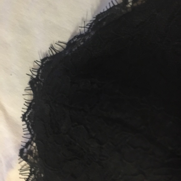 Black Lace Strapless Dress Prom / Party - Sz Jr. 4 - Picture 6 of 6